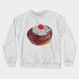 Black Forest Donut painting (no background) Crewneck Sweatshirt